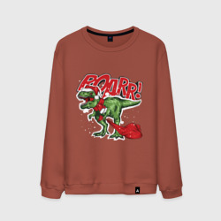 Мужской свитшот хлопок Santa t rex gifts