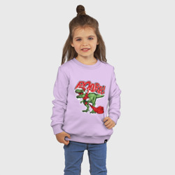 Детский свитшот хлопок Santa t rex gifts - фото 2