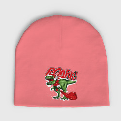 Детская шапка демисезонная Santa t rex gifts