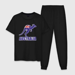 Мужская пижама хлопок Австралийский кенгуру