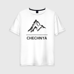Женская футболка хлопок Oversize Чечня Россия