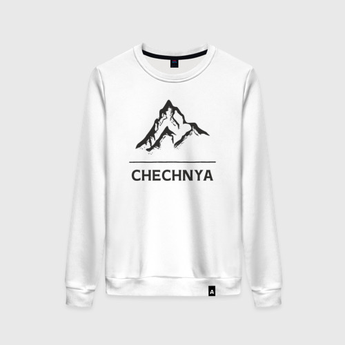 Женский свитшот хлопок Чечня Россия, цвет белый