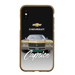 Чехол для iPhone XS Max матовый Американская машина Chevrolet Caprice 70-х годов