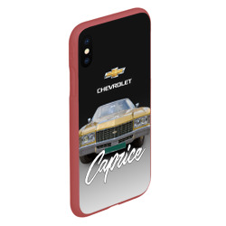 Чехол для iPhone XS Max матовый Американская машина Chevrolet Caprice 70-х годов - фото 2