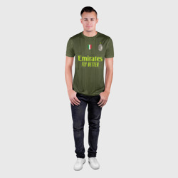 Мужская футболка 3D Slim Златан Ибрагимович Милан форма 22-23 третья - фото 2