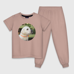 Детская пижама хлопок Щенок лабрадора