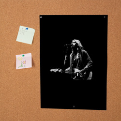 Постер Курт Кобейн с гитарой - фото 2