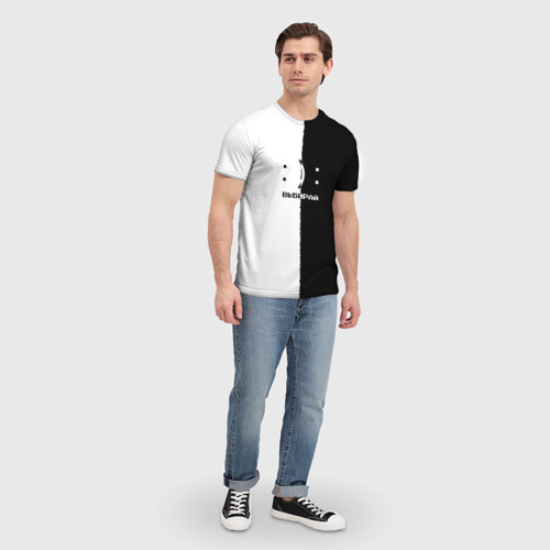 Мужская футболка 3D с принтом Выбирай, вид сбоку #3