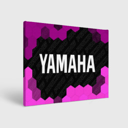 Холст прямоугольный Yamaha pro racing: надпись и символ