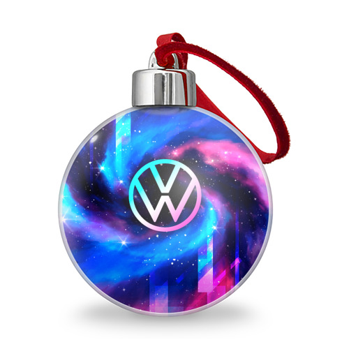 Ёлочный шар Volkswagen неоновый космос
