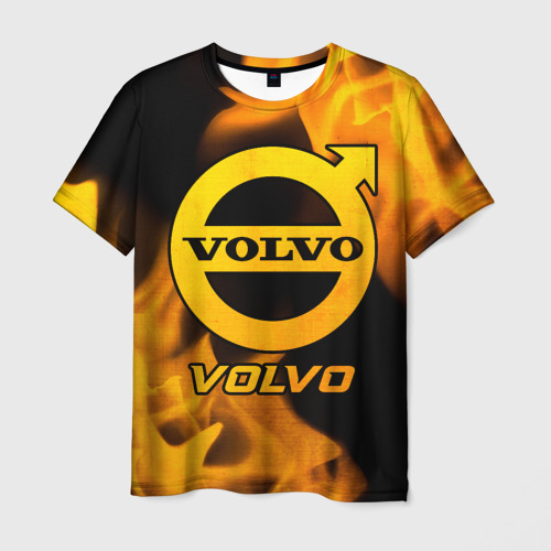 Мужская футболка 3D Volvo - gold gradient, цвет 3D печать