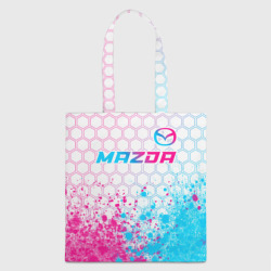 Шоппер 3D Mazda neon gradient style: символ сверху