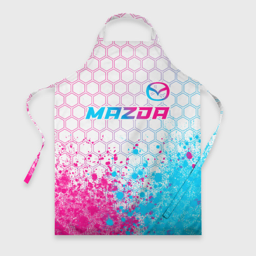 Фартук 3D Mazda neon gradient style: символ сверху