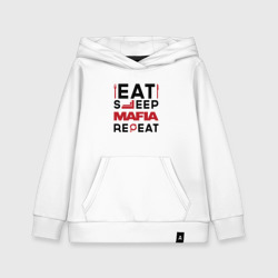 Детская толстовка хлопок Надпись: eat sleep Mafia repeat