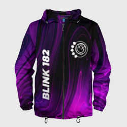 Мужская ветровка 3D Blink 182 violet plasma
