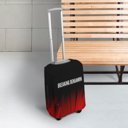 Чехол для чемодана 3D Breaking Benjamin red plasma - фото 2