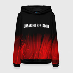 Женская толстовка 3D Breaking Benjamin red plasma