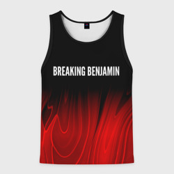 Мужская майка 3D Breaking Benjamin red plasma