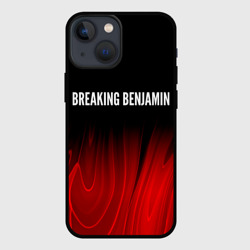 Чехол для iPhone 13 mini Breaking Benjamin red plasma