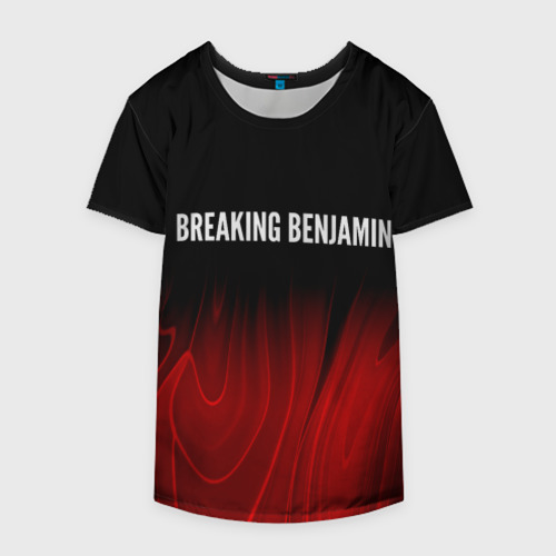 Накидка на куртку 3D Breaking Benjamin red plasma, цвет 3D печать - фото 4