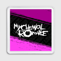 Магнит 55*55 My Chemical Romance rock Legends: надпись и символ