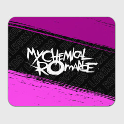 Прямоугольный коврик для мышки My Chemical Romance rock Legends: надпись и символ