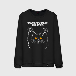 Мужской свитшот хлопок Twenty One Pilots rock cat