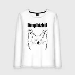 Женский лонгслив хлопок Limp Bizkit - rock cat