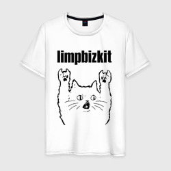 Мужская футболка хлопок Limp Bizkit - rock cat