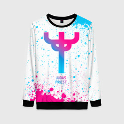 Judas Priest neon gradient style – Женский свитшот 3D с принтом купить со скидкой в -35%