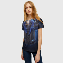 Женская футболка 3D Силовая кибер броня - фото 2