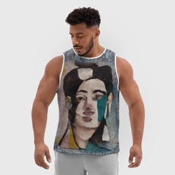 Мужская спортивная майка 3D Усталость - фото 2