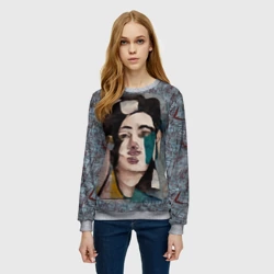 Женский свитшот 3D Усталость - фото 2