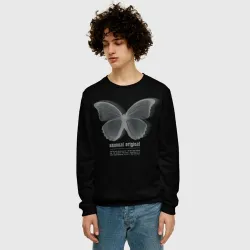 Мужской свитшот 3D Butterfly unusualy original - фото 2