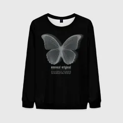 Мужской свитшот 3D Butterfly unusualy original