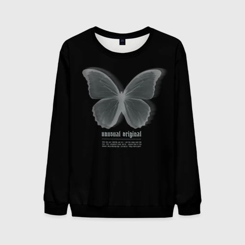 Мужской свитшот 3D Butterfly unusualy original