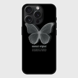 Чехол силиконовый для Apple iPhone 15 Pro матовый Butterfly unusualy original