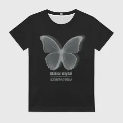 Женская футболка 3D Butterfly unusualy original
