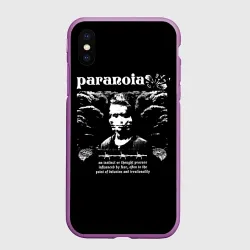 Чехол для iPhone XS Max матовый Paranoia trend