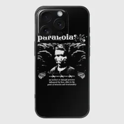 Чехол для iPhone 16 Pro силиконовый с защитой камеры Paranoia trend