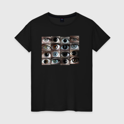 Женская футболка хлопок Разнообразие глаз