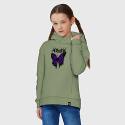 Детское худи Oversize хлопок Gothic black butterfly - фото 2