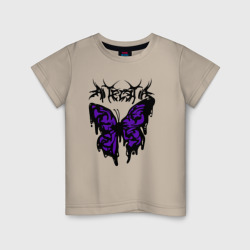 Детская футболка хлопок Gothic black butterfly