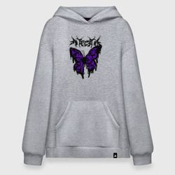 Худи SuperOversize хлопок Gothic black butterfly