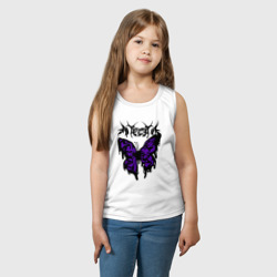 Детская майка хлопок Gothic black butterfly - фото 2