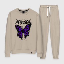 Женский костюм хлопок Gothic black butterfly