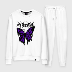 Женский костюм хлопок Gothic black butterfly