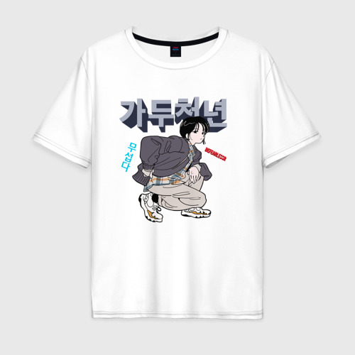 Мужская футболка хлопок Oversize с принтом Anime befearlessr, вид спереди #2