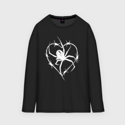 Мужской лонгслив oversize хлопок Spider love