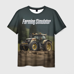 Мужская футболка 3D Farming Simulator - Игрушечный желтый